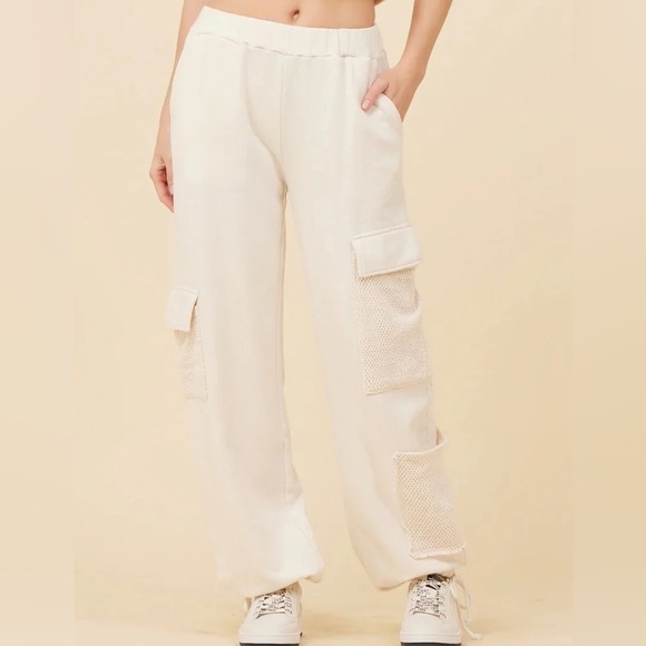 Vintage Havana Pants - Vintage Havana Mesh Crochet Cargo Pants Size Medium